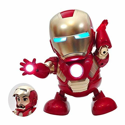 Tanzender Iron Man beleuchtet